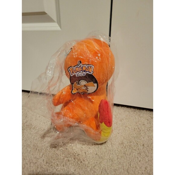 Tomy Pokemon Charmander 8" Stuffed Animal Orange Plush Toy Nintendo NWT - Picture 2 of 5